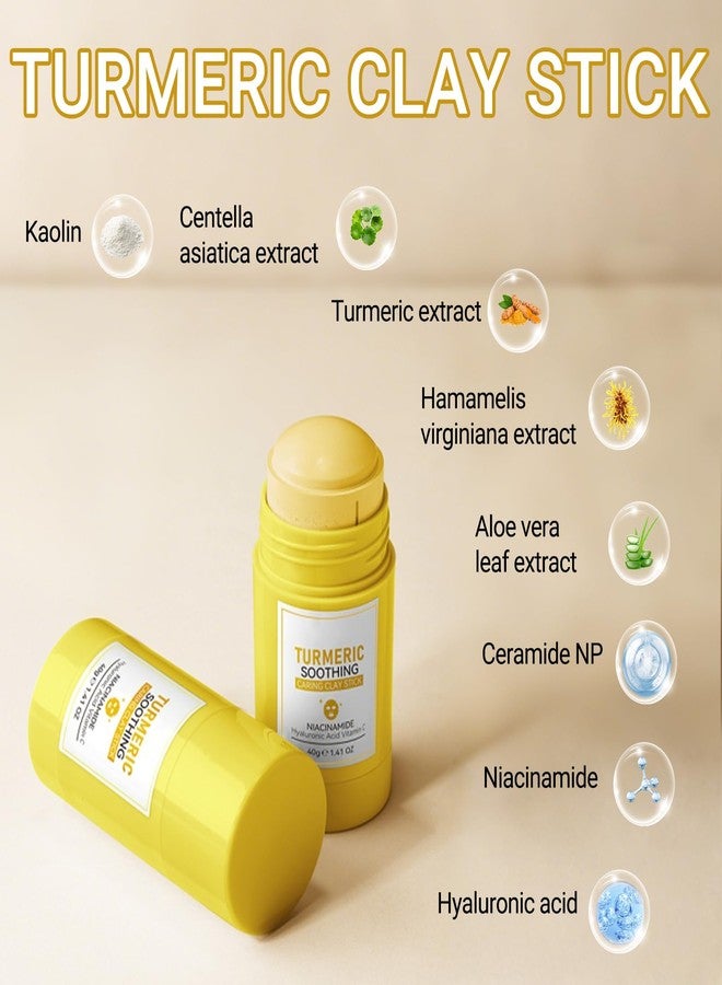 إريندي قناع الطين بالكركم من إيريندي، قطعتان، قناع تنظيف عميق بخلاصة نبات السنتيلا الآسيوية، قناع طيني منظف لتنظيف المسام بعمق، تحسين البشرة، قناع للوجه لعلاج حب الشباب، تقشير لطيف، والتحكم في إفراز الزيوت - Image 2